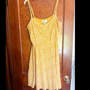 XL Old Navy cami dress - yellow floral old navy dress - graduation dress - party
